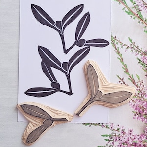 Zestaw pieczątek z jemiołą do scrapbookingu, bulletjournal, edukacji domowej, rustykalnych artykułów piśmiennych, dekoracji, pieczątek ze zwierzętami, ręcznie robionych pieczątek