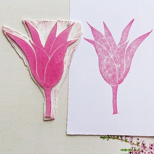 Eleganter dekorativer Blumen Stempel für Journaling, Scrapbooking, DIY Karten, Botanische Kunst & Naturinspiriertes Bastelarbeiten