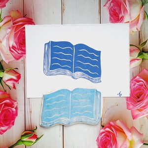 Timbro in gomma per libri, scrapbooking letterario, creazione di biglietti, journaling, fai da te, borse di tela, blocco per timbri