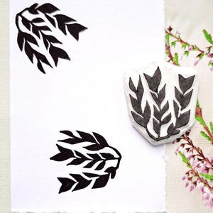 Decoratieve tak rubberen stempel Botanische stempel voor journaling, scrapbooking, knutselen, kaarten maken, op de natuur geïnspireerd briefpapier, cadeau-idee