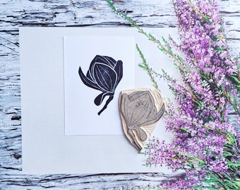 Grote magnolia bloem rubberstempel, blad takje boom arbor tak gom voor stempel voor bulletjournal, homeschooling, kunstpapier briefpapier aanbod