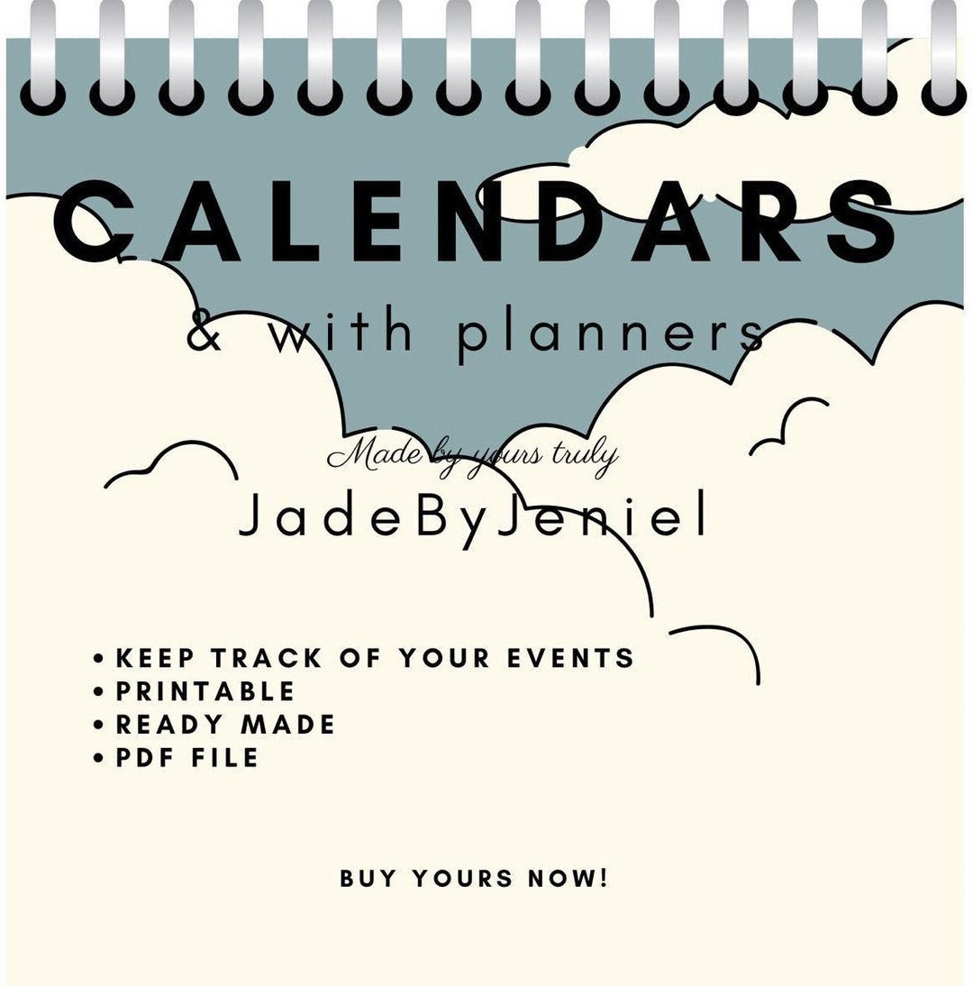 Calendrier, calendrier imprimable 2024, Etsy France