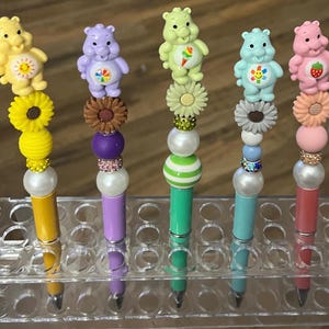 Beadable Pens - Care Bears  inspired series
