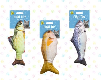 Cat Fish Toy With Hidden Catnip