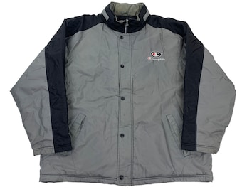 Vintage Champion Light Puffer Jacket  Outerwear Padded Down Coat Puffa Outdoor Winter Bomber Jacke Daunenjacke winter