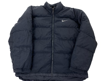 Vintage Nike Reverse Puffer Jacket - XL  Outerwear Padded Down Coat Puffa Outdoor Winter Bomber Jacke Daunenjacke winter