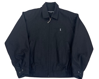 YSL イヴ・サンローラン ウィンドブレーカー ハリントンジャケット - L ライトジャケット 防風 ジップ 耐候性 軽量 アウターウェア アウトドア ウィンドジャケット