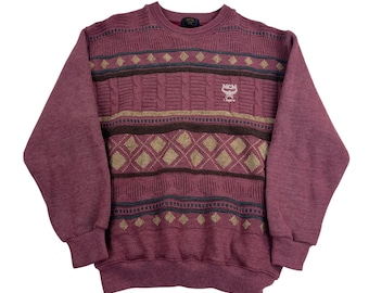 MCM 80s Legere Japan Knit Sweater - L Sweatshirt Pullover Hoodie Crewneck Cozy Warm Knit Men Women streetwear