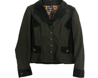 Dolce & Gabbana Jeans Jacket Windbreaker - women S Light Jacket Windproof Zip Weather lightweight Outerwear Outdoor wind jacke