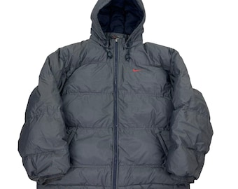 Vintage Nike Puffer Jacket - L  Outerwear Padded Down Coat Puffa Outdoor Winter Bomber Jacke Daunenjacke winter