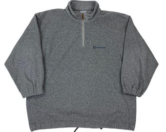 Sergio Tacchini 1/4 Zip Fleece Sweater - XXL Sweatshirt Pullover Hoodie Crewneck Cozy Warm Knit Men Women streetwear