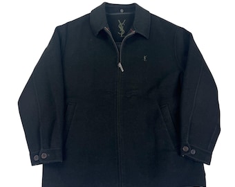 YSL Yves Saint Laurent Windbreaker Harrington Jacket - L Light