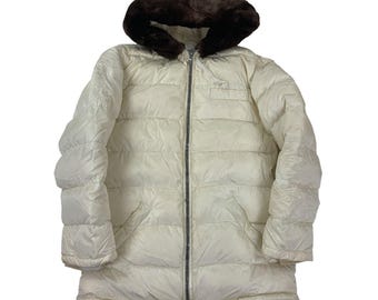 90s Prada Puffer Jacket - Women M Padded Down Vintage outdoor coat