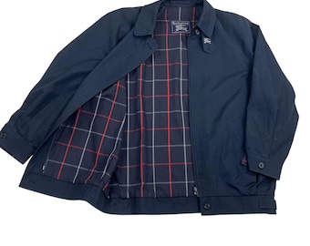 Burberry Windbreaker Harrington Coat Jacket - Men L Light Jacket Windproof Zip Weather lightweight Outerwear Outdoor wind jacke