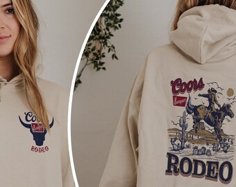 Coors Rodao Sweatshirt,Coors Rodao Hoodie,Der Original Coors Cowboy Hoodie,Der Original Coors Cowboy Pullover,Western Hoodie,Wüstenpullover