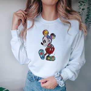 Disney Classic Mickey Mouse Pose Sweatshirt, Mickey Mouse Sweatshirt Vintage, Disney Classic Mickey Mouse Sweater For Woman, Mickey Hoodie