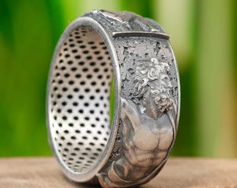 Sterling Silver Zeus Ring – Greek Mythology Jewelry