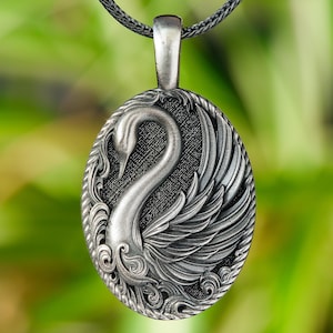 Zilveren zwaanketting voor dames sierlijke vogel dierenhanger, minimalistische ketting voor haar zwaan handgemaakte gans sieraden voor vriendin cadeau