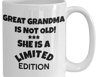 Idee regalo per la nonna, tazza da caffè, non vecchia, divertente tazza novità, edizione limitata