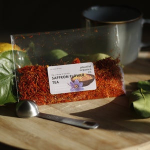 Saffron, Flower Tea: 100% Natural Herbal Evening Tea