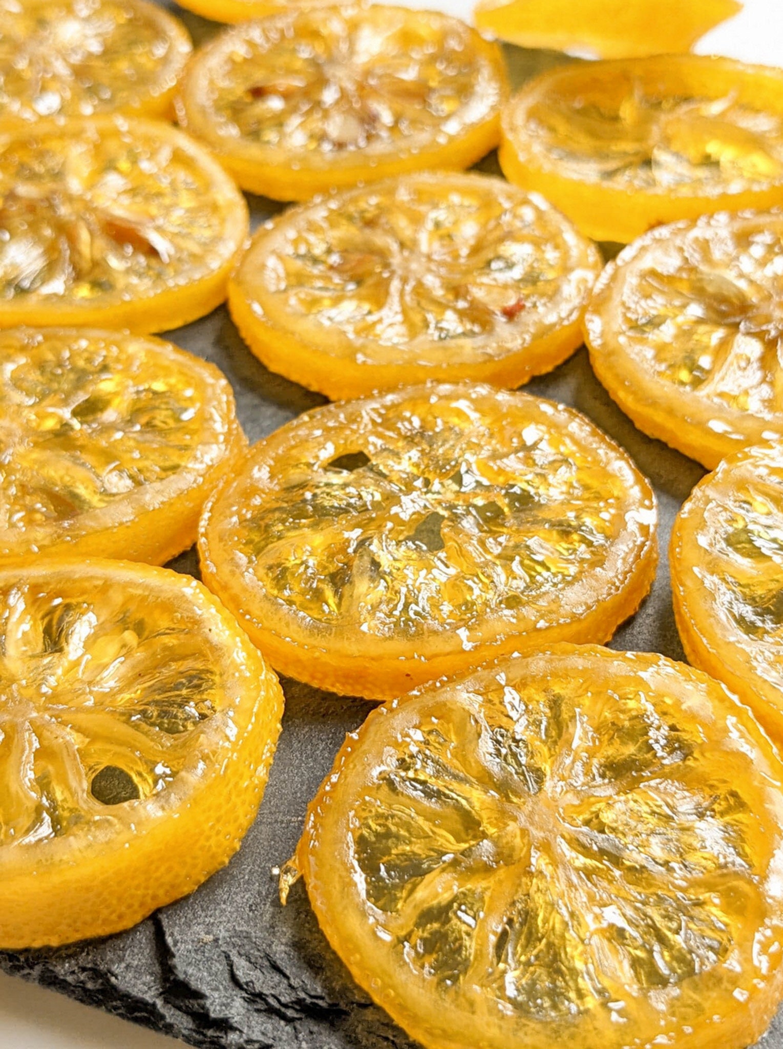 Candied Lemon Slices: Organic Dried Lemon Snack