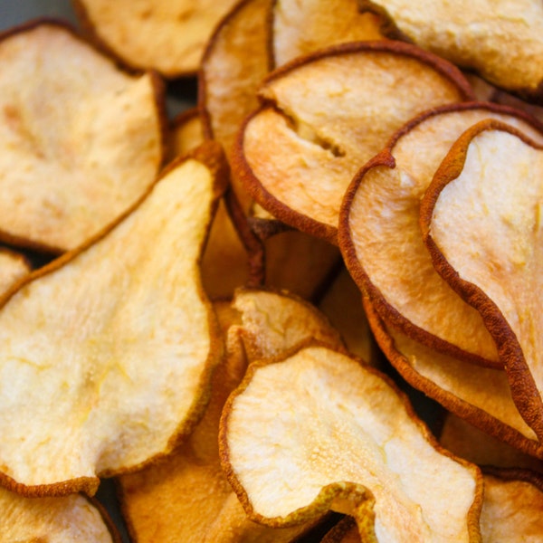 100% Organic Dried Pear, Dehydrated Pear Chips, Dried Pear Pieces, Heathy Snack, Kids Snackables, Paleo diet