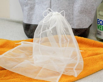 Simple Ecology Organic Cotton Mesh Laundry Bag; Machine Washing Bags for  Delicates, Lingerie and Garments, Small 2 pack