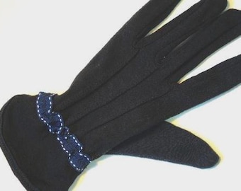 Zwarte katoenen vochtinbrengende handschoenen: dunne handschoenen voor bescherming tegen de zon