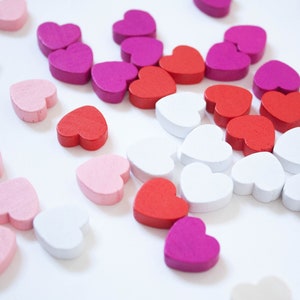 Houten harten | Mini gemengd hart | Plakboek | Kaartversieringen | Houten vormen | Blanco knutselset | Ambachten maken | Scrapbooken