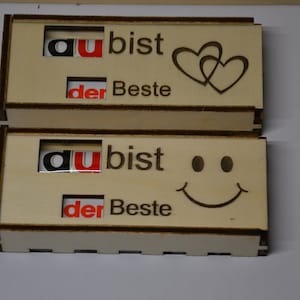 Geschenk Geschenkverpackung Duplobox aus Holz Lasercut Download