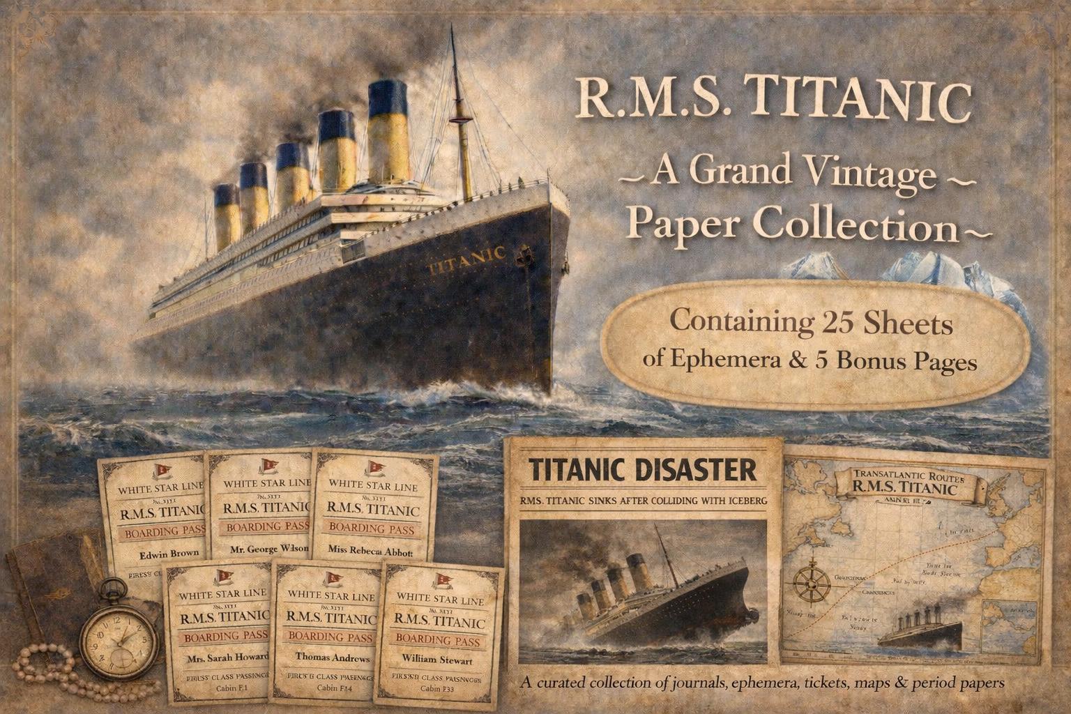 Titanic wall art - Etsy 日本