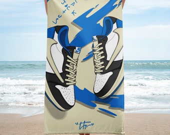 Cactus Jack Travis Scott Beach/Bath Towel - Ultra Soft Comfort - 76x152 cm - sneakers - beach, beach, summer,