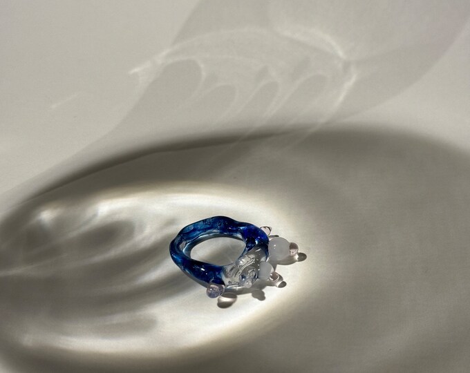 White - Handcrafted Seashell Ring (Adjustable) 20