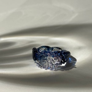 Ocean Sunset Glass Ring: Handmade Borosilicate Statement Jewelry
