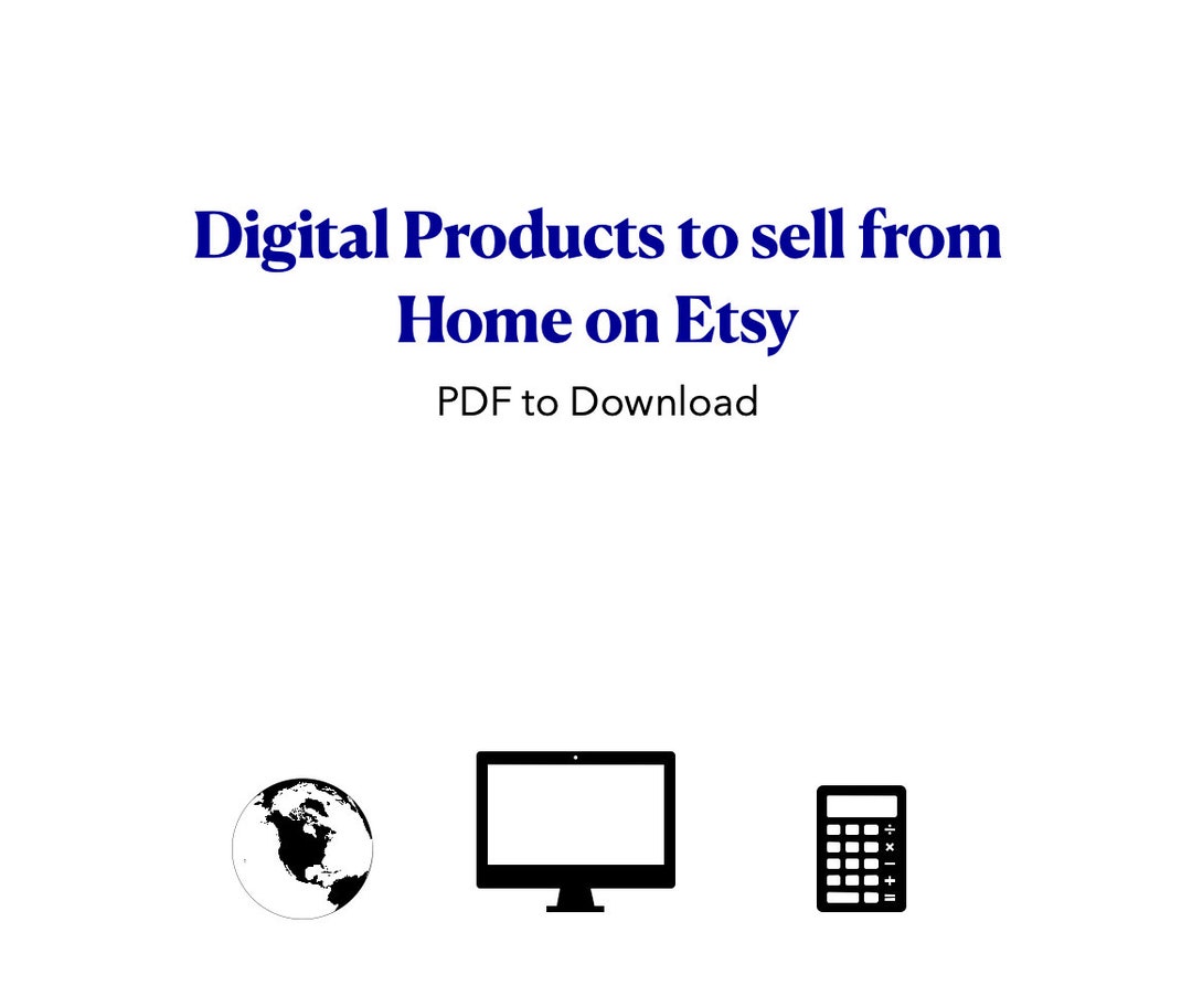 Digital Products to sell from Home on Etsy PDF to Download Etsy.de