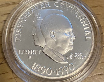 1990 Eisenhower Commemorative Dollar coin