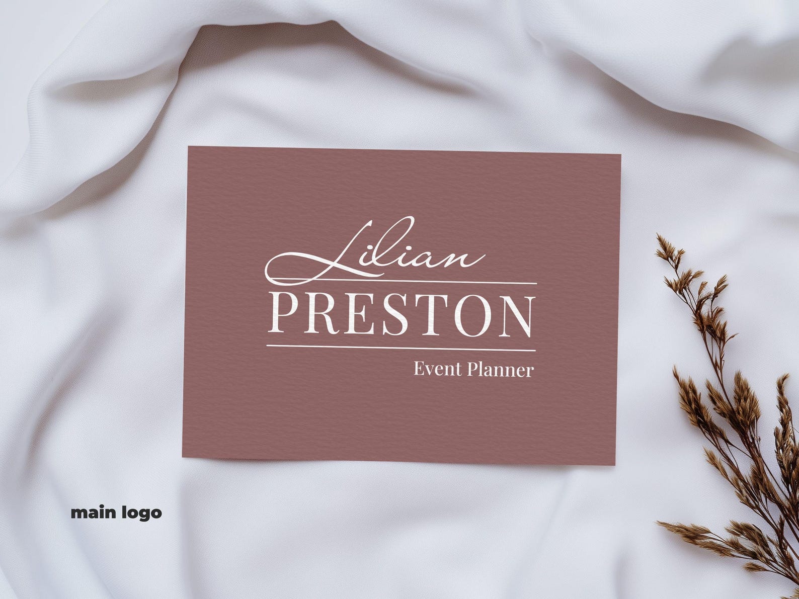 Editable Logo Template | Canva Logo Template | Elegant Logo Template