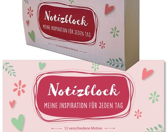 Notizblock, To-Do Listen Block, Notizzettel Block | Notizblock für Büro, Küche, Erinnerungen, Einkaufen | Notizblock nicht in A4, A5, A6