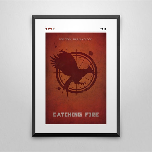 Catching Fire | Suzanne Collins | Minimalist Book Poster | Custom Book Poster | Wall Art Print | Home Decor