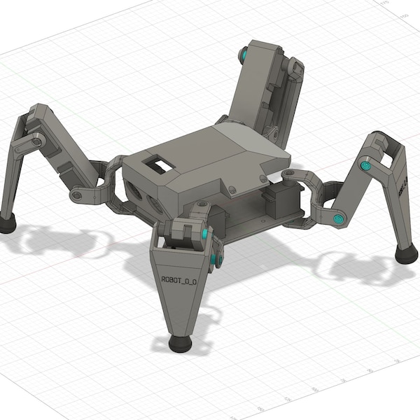 Modèles 3D de robot quadrupède