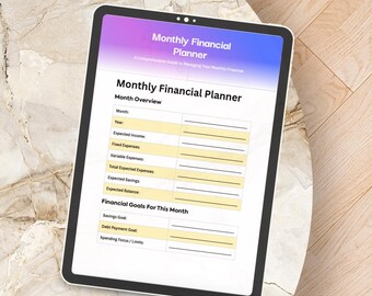 Planificador de presupuesto de 12 meses / Registro de gastos, deudas y ahorros (PDF imprimible)