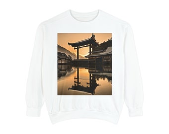 Unisex Garment-Dyed Japanese Style Sweatshirt