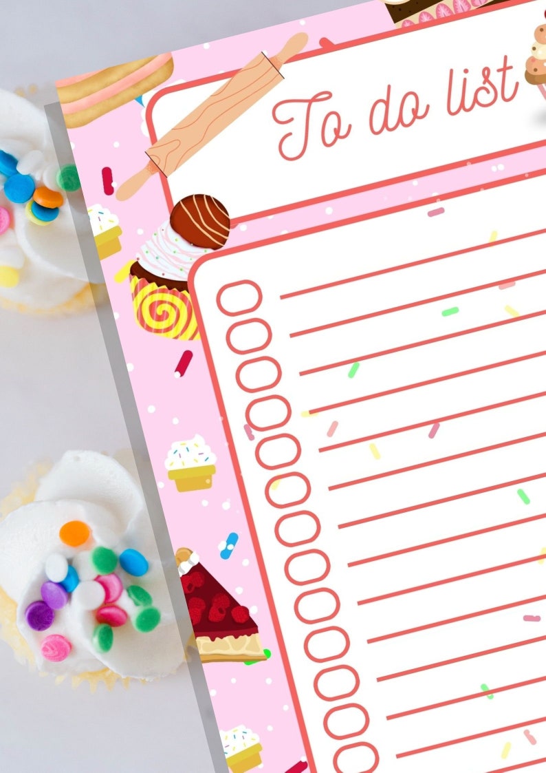 To Do Lists x4 DO THE FOOD Printable image 6