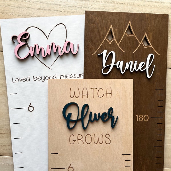 Growth Chart for Kids - Etsy