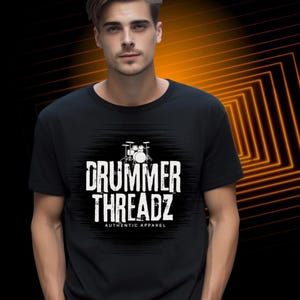Drummer Threadz T-Shirt, Music Lover Gift, Drummer Apparel, Unisex Graphic Tee, Birthday Gift for Musicians