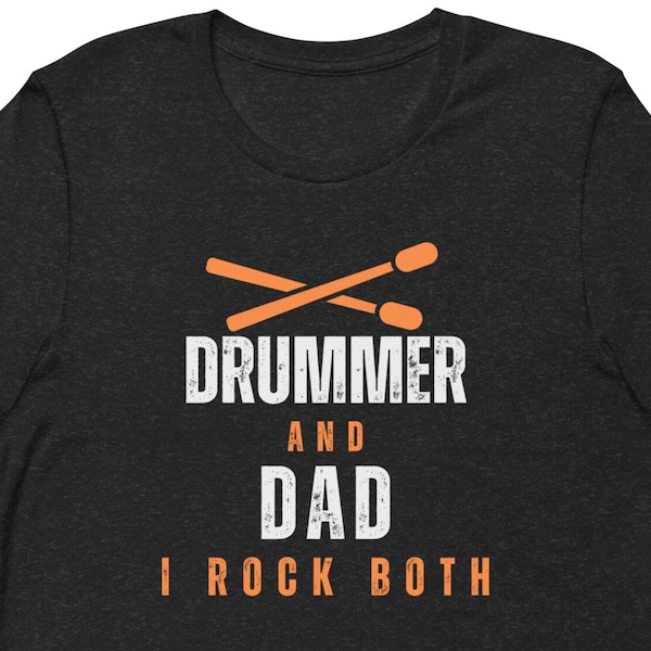 Papa batteur t-shirt batteur chemise t-shirt batteur cadeau batteur t-shirt battement de batterie musicien t-shirt batteur musique vêtements