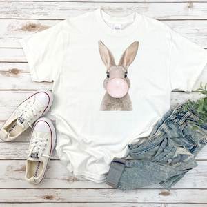 Ostern T-shirt Frauen Ostern Shirt Kaninchen T-shirt Häschen T-shirt Ostergeschenk Frohe Ostern Shirt Kaninchen Shirt Häschen mit einem gummiartigen Hemd