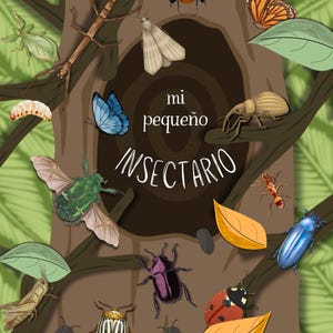 Mi Pequeño Insectario | DIY | Kit Paper Craft Niños | Juego Educativo | Libro Actividades | Laboratorio Botánico | PDF Imprimible | ESPAÑOL