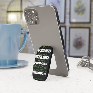 Copy of If I Stand Phone Click-On Stand and Grip for all Cell Phones For Fans of Rich Mullins and a Ragamuffin Band Christian Music CCM Gift