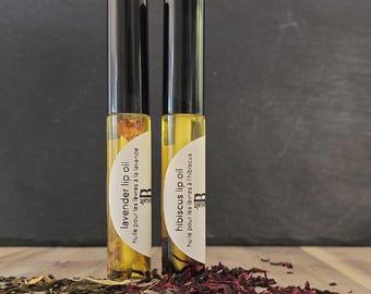 Botanical Lip Oil | Natural Hydrating Lip Treatment - Vitamin Rich - Deep Moisturizing
